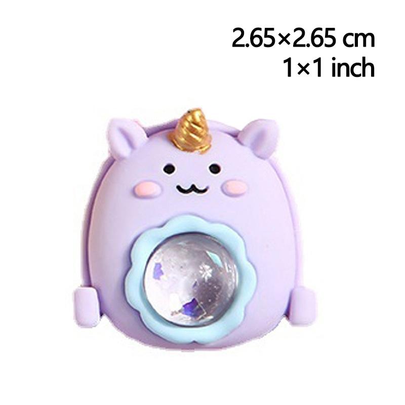 

Мультяшный паникорнг смоляные украшения трехмерный кулон ручная работа декоративные аксессуары своими руками фиолетовый