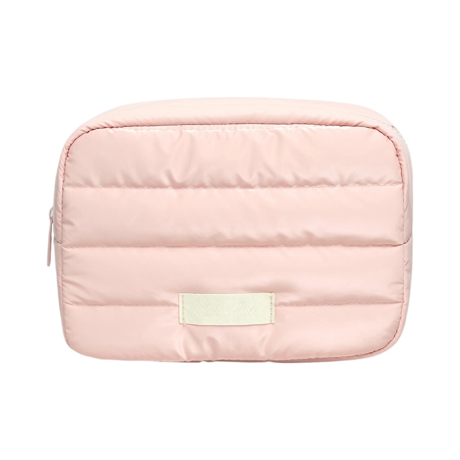 

Travel Makeup Bag Large Capacity Cosmetic Organizer Storage Pouch Portable Toiletry Bag for Women and Men one size розовый