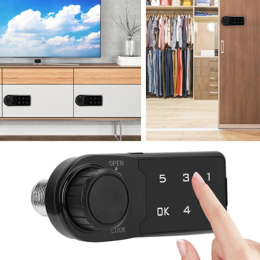 Touch Keyboard Electronic Password Combination Lock for File Cabinet Locker DrawerL=30mm