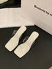 French Temperament Transparent with Cool Slippers Fairy Shoes Summer Wear 2025 New Summer High Heels Sandals