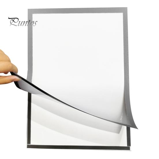 Self-Adhesive Frame Magnetic Picture Holder with Clear Cover Wall-mounted Poster Display Frame for Pictures Documents