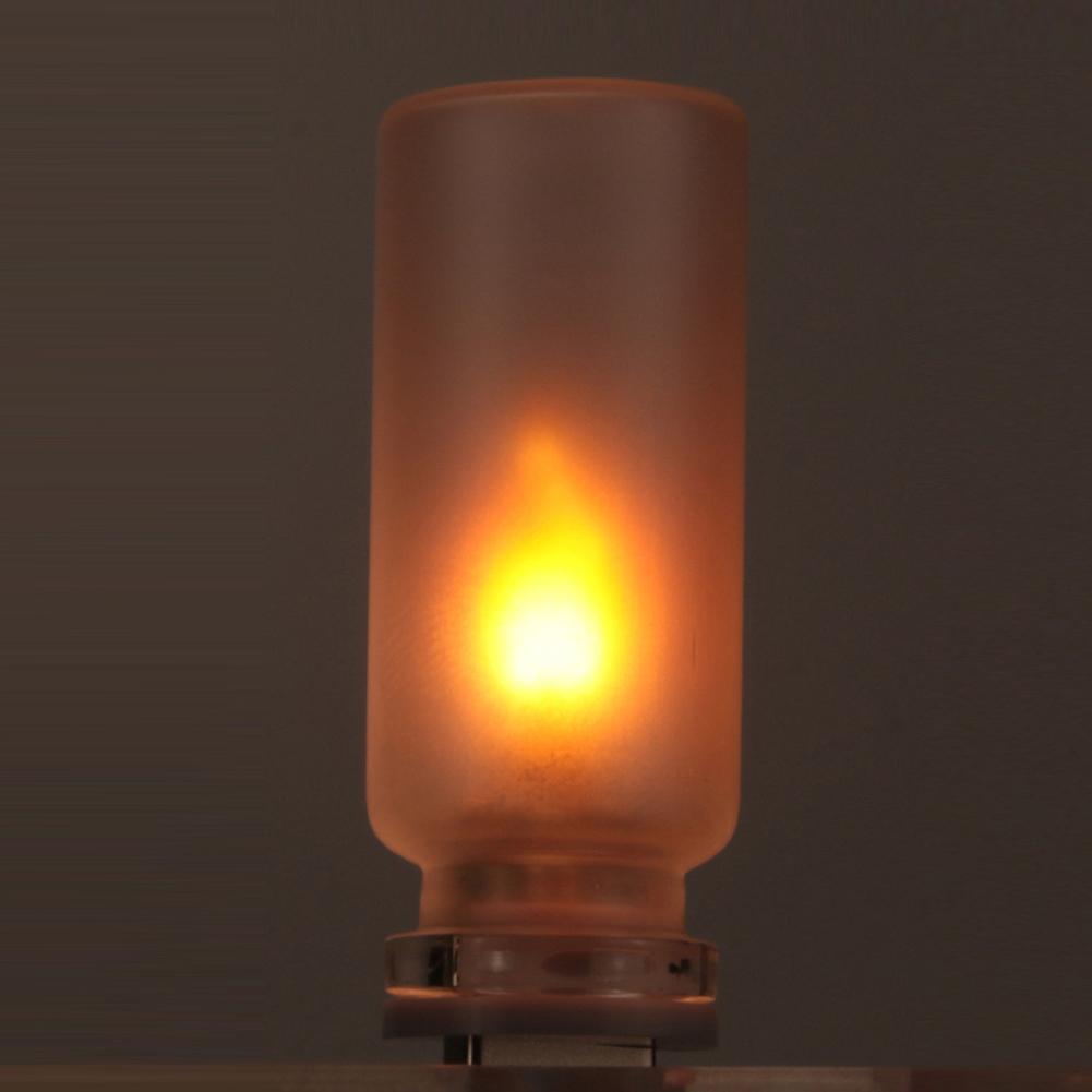 5V USB Led Flash Candles Light Bulb Car Interior Decoration Light Car Ambient Lamp Night Light for Holiday Home Car Decoration