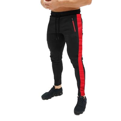 Pantaloni sportivi a righe da uomo Nuovi pantaloni fitness slim con piastra leggera casual Pantaloni da uomo Pantaloni a gamba piccola