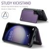 For Samsung Galaxy S23 S22 S21 S20 Ultra Wallet Case with Card Holder&RFID Blocking PU Leather Kickstand Magnetic Clasp Case