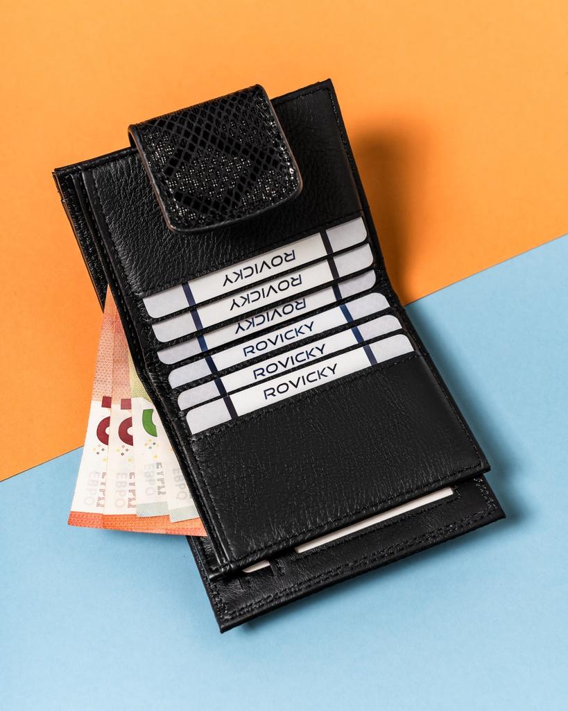 Women's Leather Wallet 42329-MKR-4423 Black