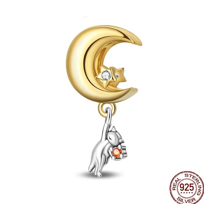 New Original Copper Elephant Cat Game Charms Bead Flower Baby Beads Fit 3Mm Bracelet Diy Jewelry Gifts For Women