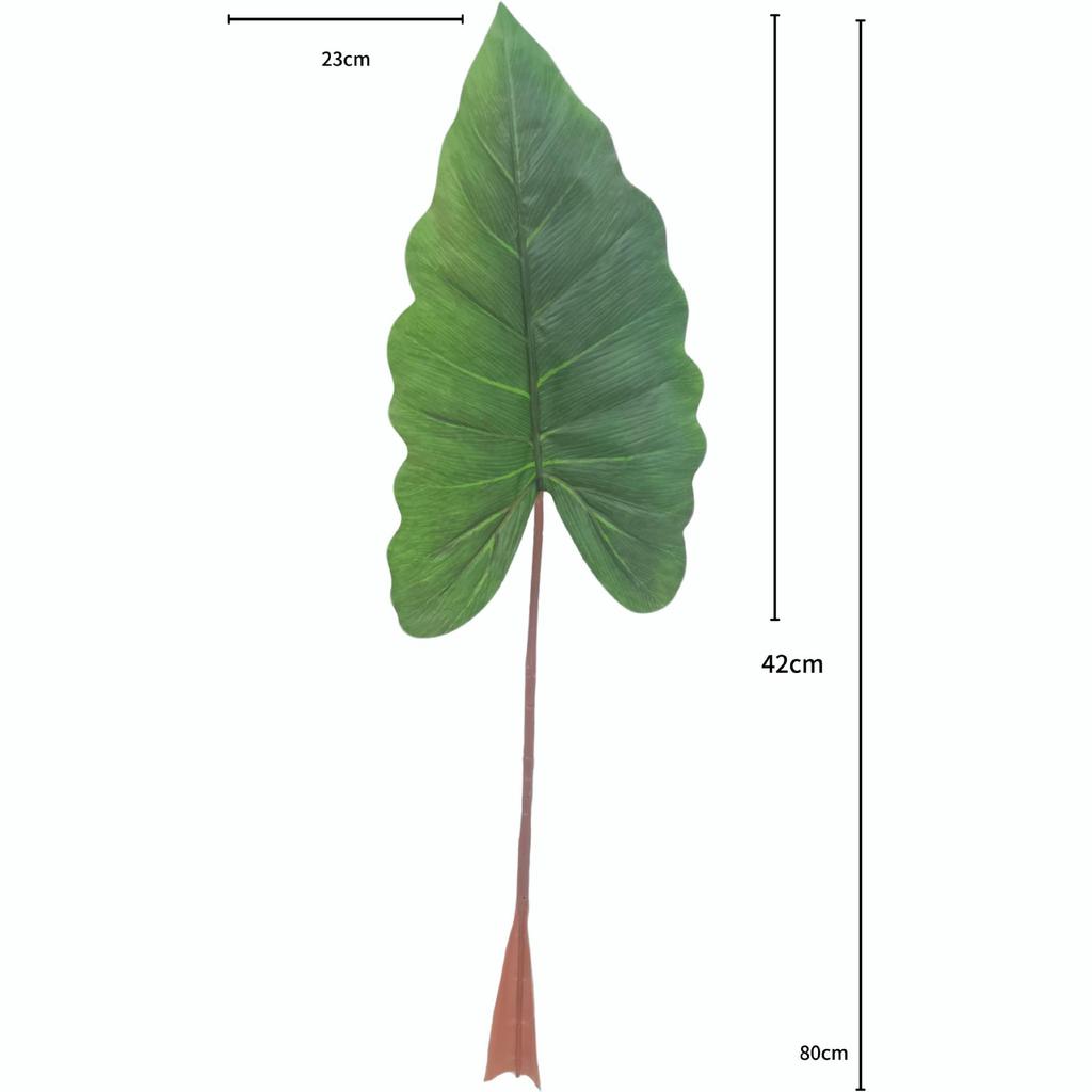 Artificial Caladium Leaves for Wedding, Home Decor, Landscaping, and Photography Props
