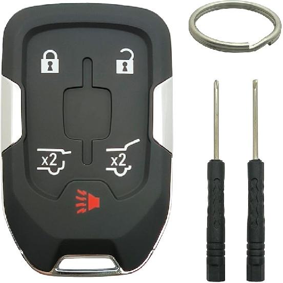 Smart Key Fob Shell Case Replacement Fits For GMC Acadia Terrain Keyless Entry Car Remote Cover HYQ1EA (4 Buttons A)