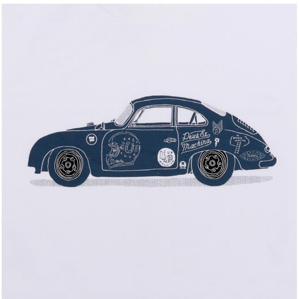 DeuS Ex Machina Pánské tričko s krátkým rukávem 356 porSche Dmp251209a Wht