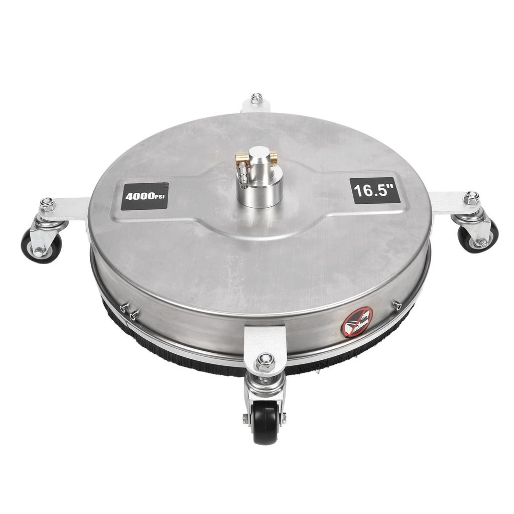 16.5 Inch Pressure Washer Surface Cleaner 4000psi Stainless Steel Power Surface Washer with 4