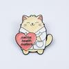 Creative Health & Wellness Brooch: Cute Animal Doctor Shape Badge Souvenir