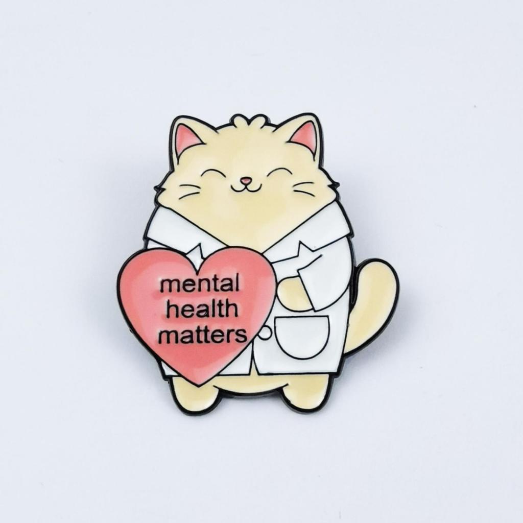 Creative Health & Wellness Brooch: Cute Animal Doctor Shape Badge Souvenir
