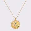 Moon And Sun Pendant Necklace Copper Gold Plating For Casual Wear Unisex
