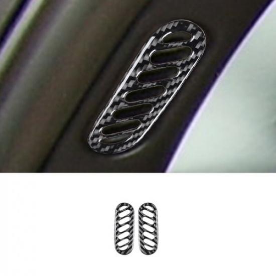 2x Carbon Fiber Car Door Pillar Air Vent Sticker For Chevrolet Corvette C5 98-04