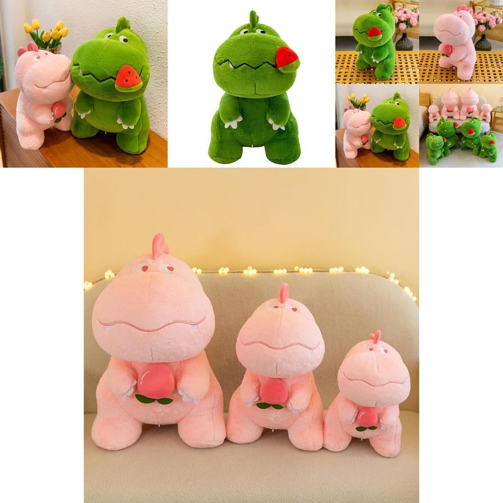 Adorable Plush Dinosaur Pillow Cute Snack Dinosaur Stuffed Toy Perfect Birthday Gift For Girls