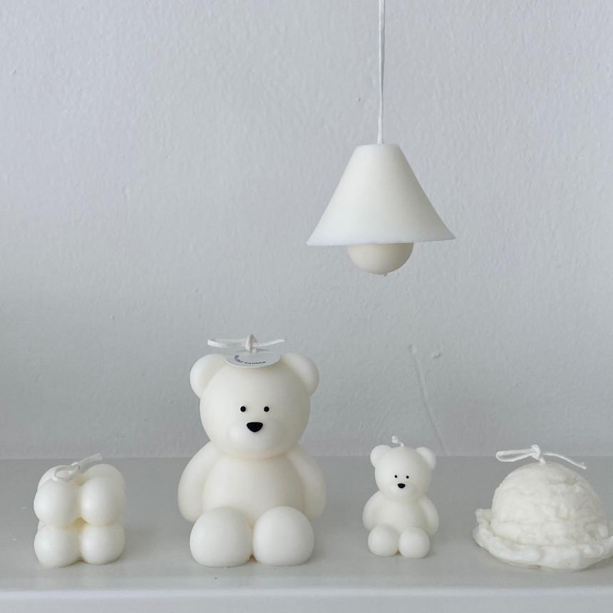 3D Bear Silicone Mold For Scented Candle Making Cute Bear Shape DIY Craft Mold Resin Mold Home Decor