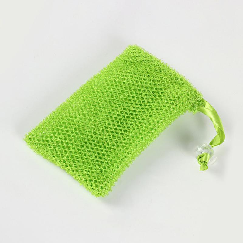 1/5PCS For Shower Soap Holder Pocket Soap Saver Bags Pouch Bar Plentiful Bubble Foam Soap Bags Exfoliating Soap Mesh Bags