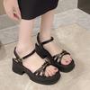 Fashion New Summer Fashionable Casual Women's Sandals Increased Heel Waterproof Platform Wedges Stylish Roman Loafers for Women