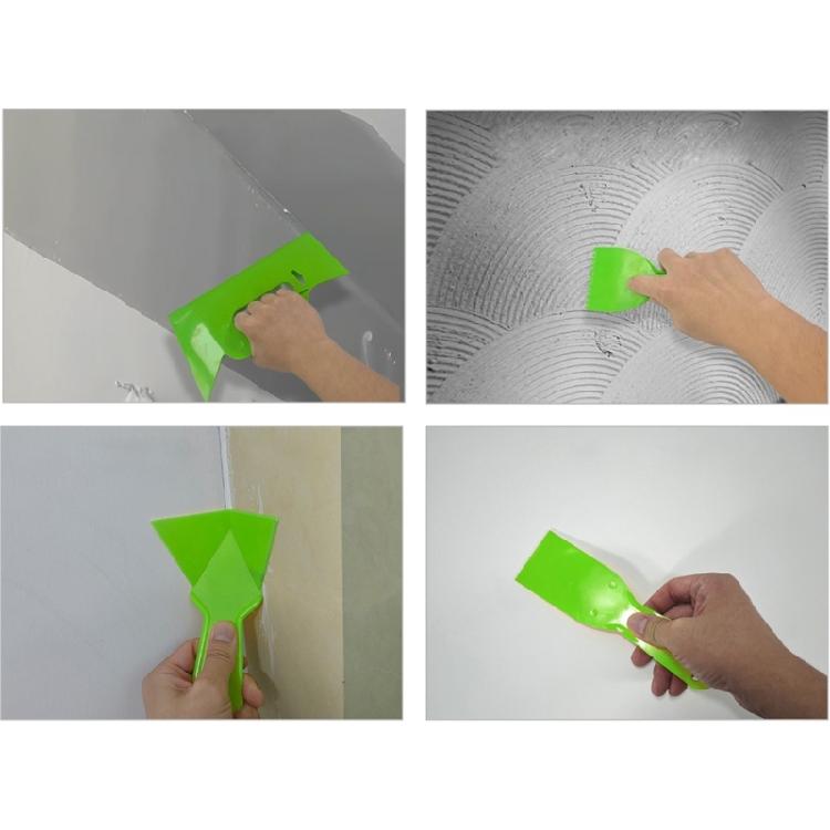 Multiple Size Plastic Putty Scraper Set 5Pieces Suitable For Home Improvement Efficient Spackling And Wallpapering Tasks