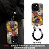 Ölgemälde Blumenarmband ist geeignet für Apple 16pro Handyhülle iphone14 Silikon Schafsleder 15 All-Inclusive Anti-Drop 13.