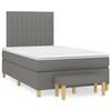 Maison Exclusive - Sommier à lattes de lit avec matelas Gris foncé 120x200cm Tissu