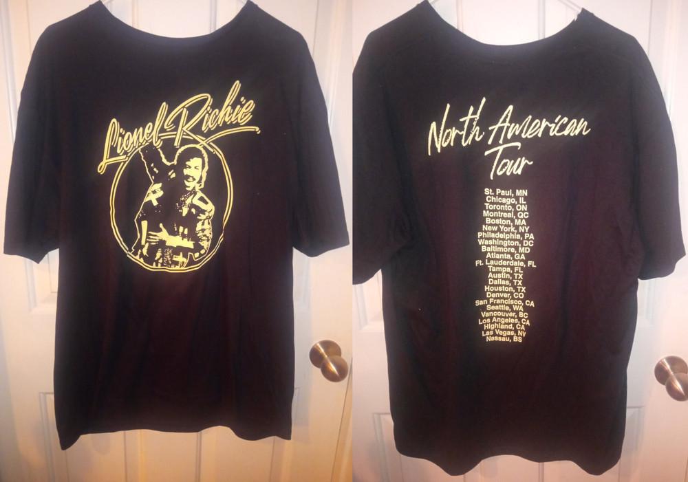 

2 Sides Lionel Richie North American Tour TShirt Size S5XL CL93 Unisex T-Shirt XXXXL