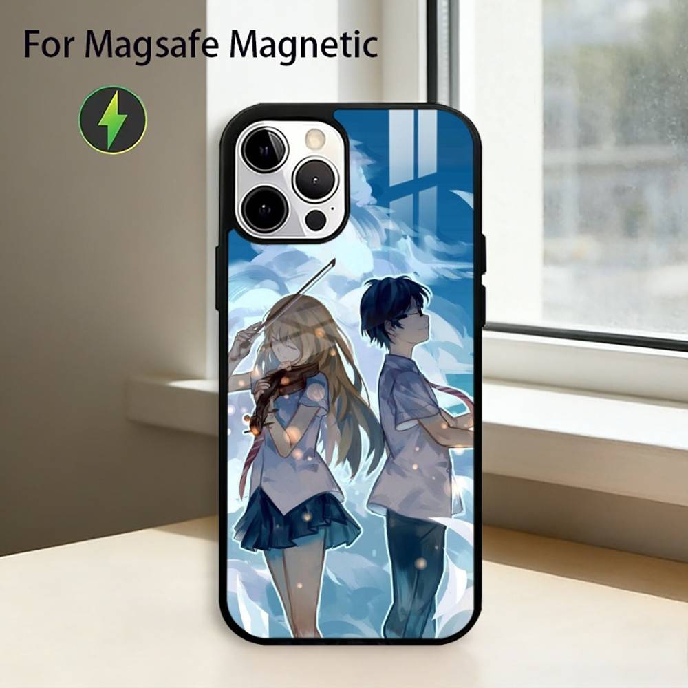 Anime Beyond the Boundary Phone Case For iPhone17,16,15,14,13,12,11 Plus,Pro Magnetic For Magsafe Wireless Charging