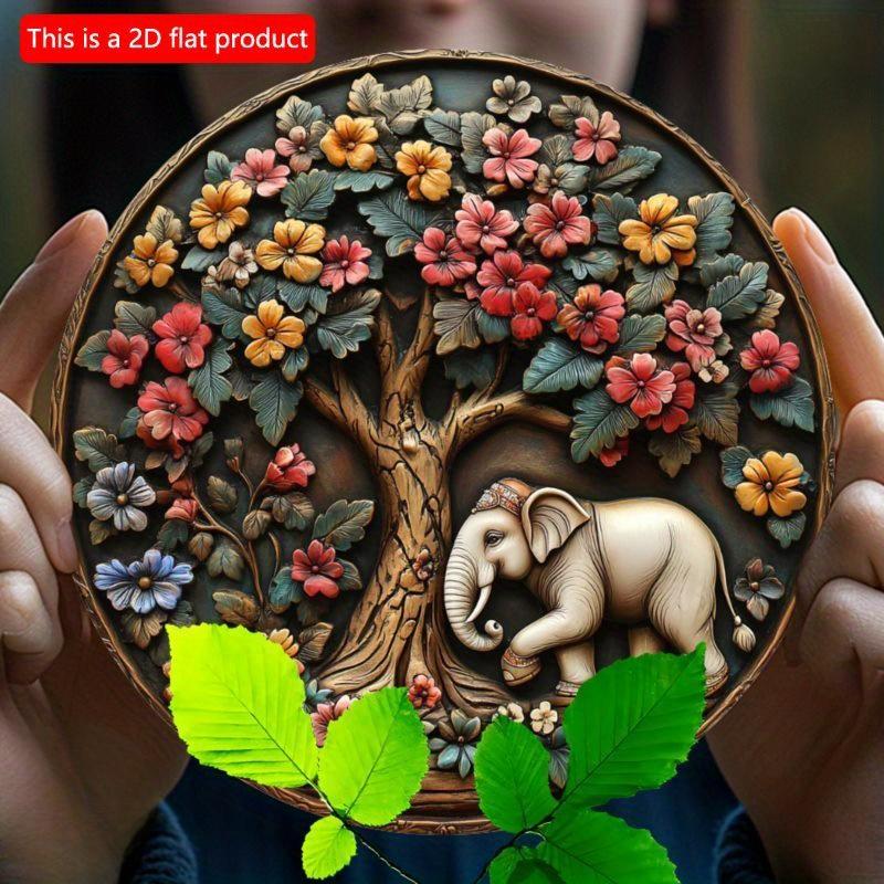 2d Dlat 20*20cm, Charming Wooden Wall Art, Vintage Style, Wooden Decor for Home, Kitchen, Garden, Bedroom, Bar, Bathroom, Parties.