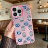 Hamsa Hand and Evil Eye Pattern Shockproof Phone Case for Iphone 16 15 14 13 12 11 Pro Max/Mini Anti-Scratch Premium Hard Cover