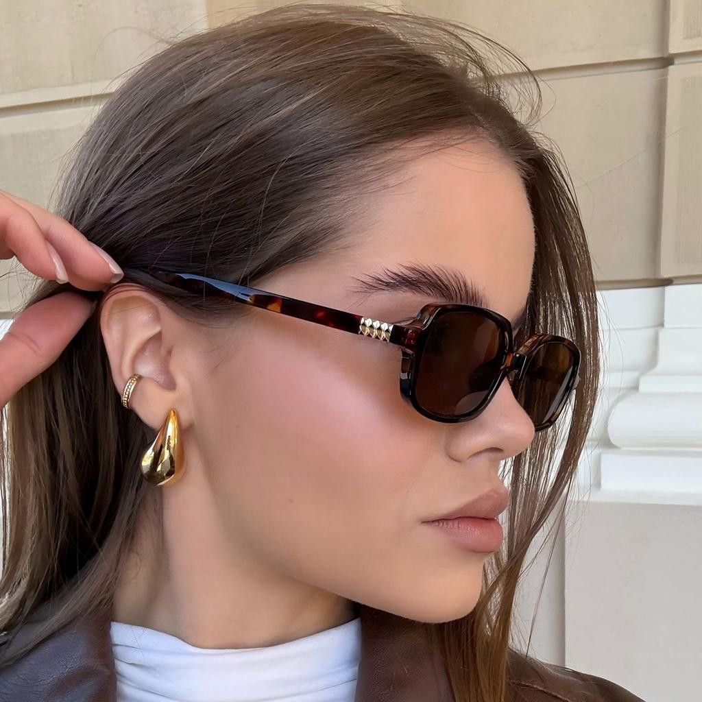 Małe kwadratowe okulary przeciwsłoneczne z soczewkami UV400, lekkie, unisex, markowe designerskie okulary przeciwsłoneczne do jazdy, na zewnątrz