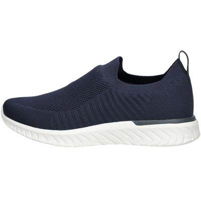 Women's Ara Textil Blue Slip-ons