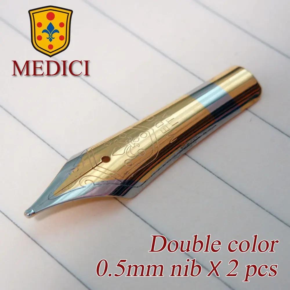 Универсальное перо для перьевой ручки Medici 26 мм, золотое покрытие, сменное перо, иридиевое, для каллиграфии, для Medici 200 Pimio