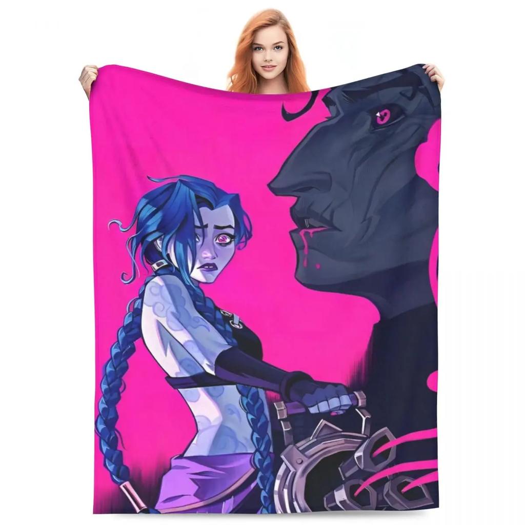 Caitvi Arcane Blankets Action Adventure Wool Awesome Warm Throw Blankets for Chair Covering Sofa Decoration