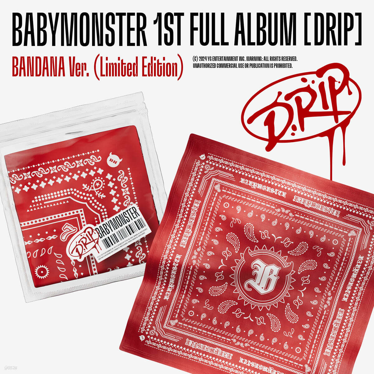 

BABYMONSTER - 1st FULL ALBUM [DRIP][BANDANA Ver.] (Limited Edition)