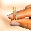 CAOSHI Double Layer Cross Design Daily Wearable Rings Silver Color/Gold Color/Black Color Versatile Design Accessories for Women