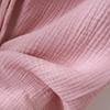 Japanese Couple's Pajamas Set: Plain Cotton, Loose Fit, Unisex, Plus Size, for Spring & Autumn.