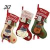 Decorative Gift Bags for Christmas 18 Inch Large Stockings, 3D Santa/Snowman/Reindeer Xmas Hanging Socks, Non-woven Practical Pouches Holidays Fabric