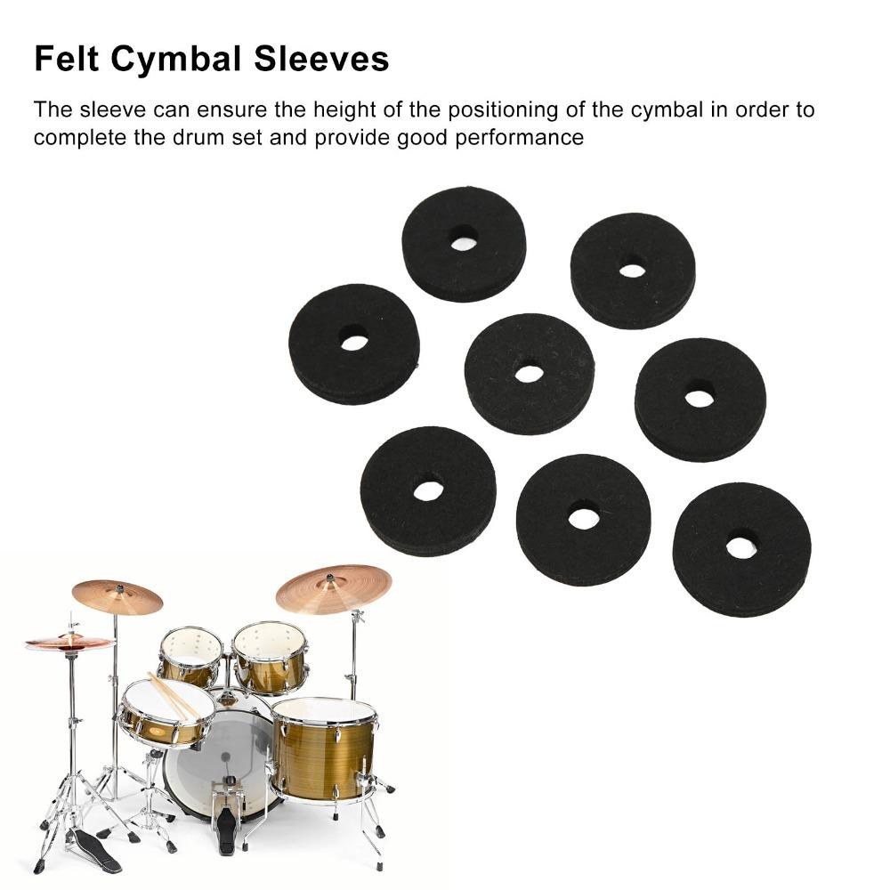 20PCS Plastic Material And Felt Material Cymbal Sleeves  For Drum Kits чёрный