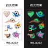 2026 New Luminous Football Tattoo Sticker World Cup Event Fan Club Carnival Party Face Sticker
