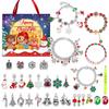 Kinder DIY Handgemachter Schmuck Perlen Schneemann Adventskalender - 24 Fächer Weihnachtsgeschenk