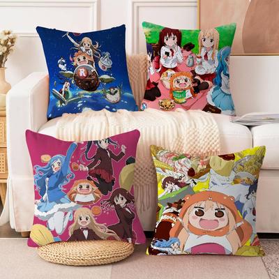 Anime H-Himouto Umaru-chan Cushion Cover Inches Farmhouse Decor Home Throw Pillow Covers for Couch Decorations