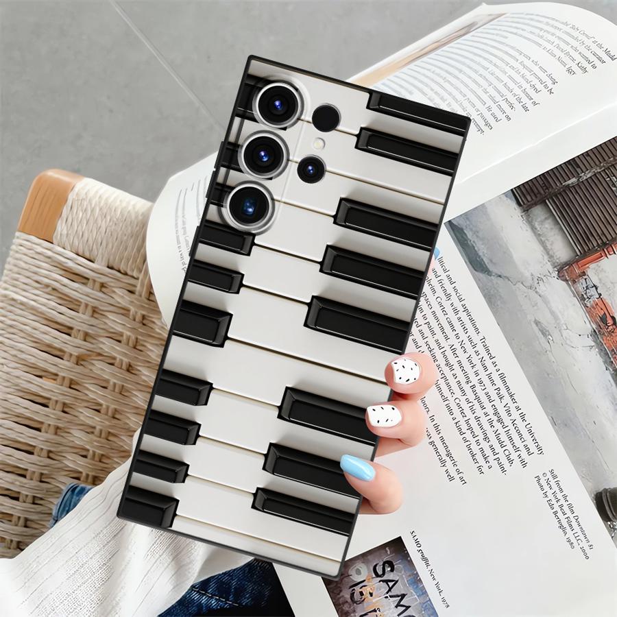 

Funda Phone Cover Case for Samsung Galaxy S26 Ultra Note 20 8 9 10 S24 S23 S10 S9 S20 Ultra S25 Plus S21 FE Minimalist Piano Galaxy S9