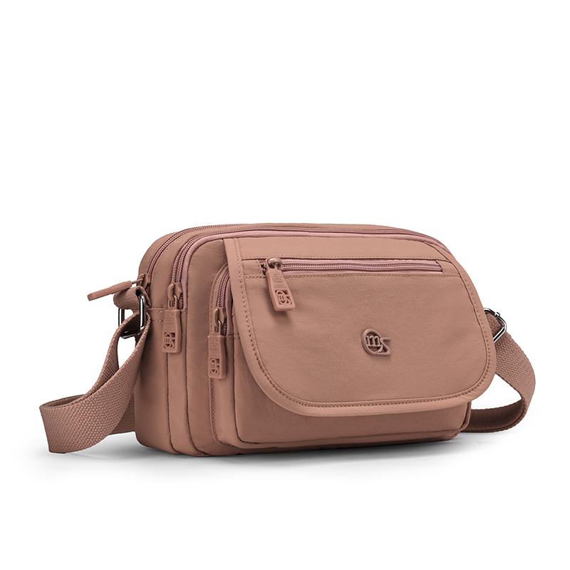 Kompaktní crossbody taška s více kapsami na zip pro muže a ženy