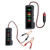 Battery Tester 12V Car Motorcycle Battery Load Tester Analyzer Alternator Cranking Check 6 LED Lights Display