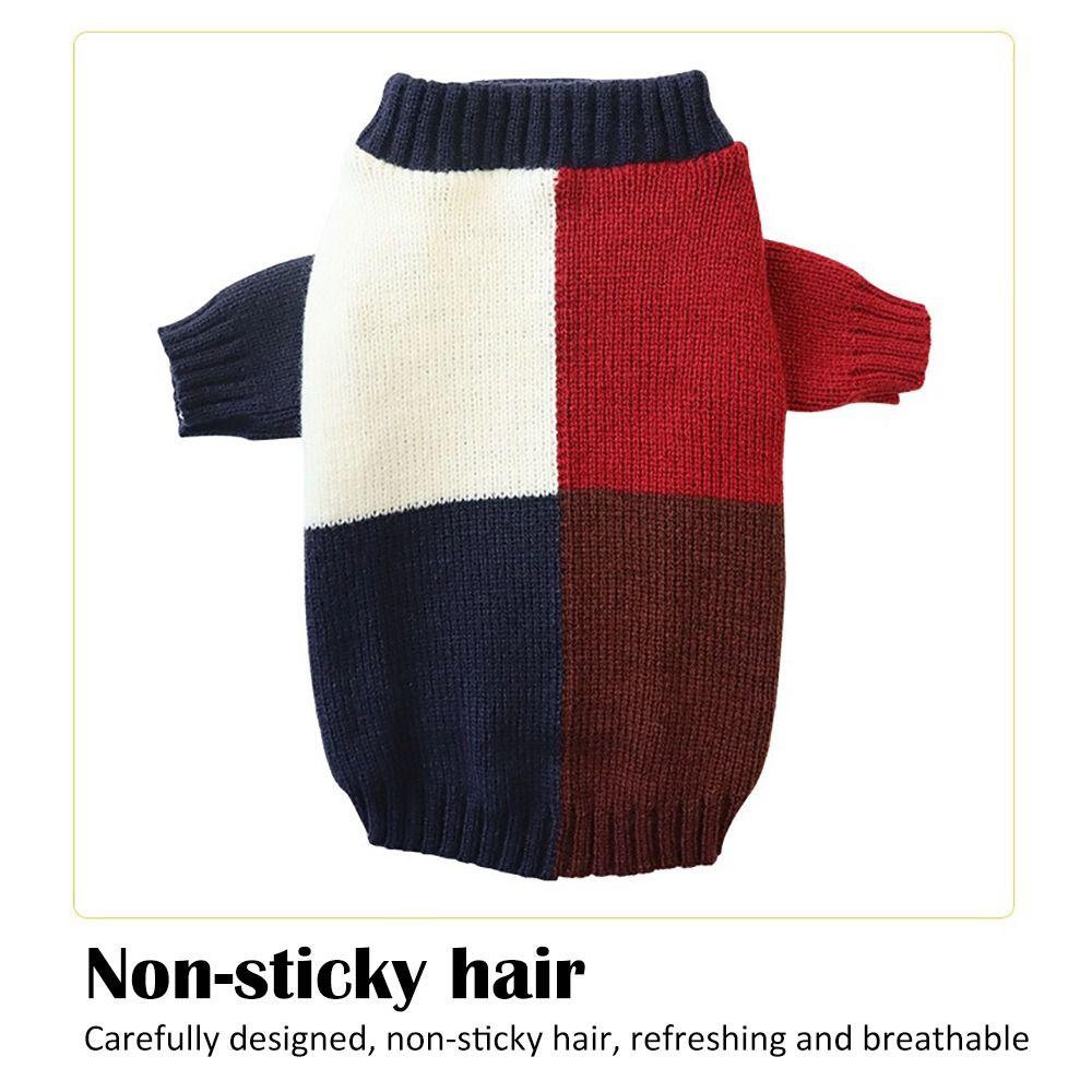 Warm Pullover Color Matching Home Wear New Puppy Clothes  Small Medium Dogs