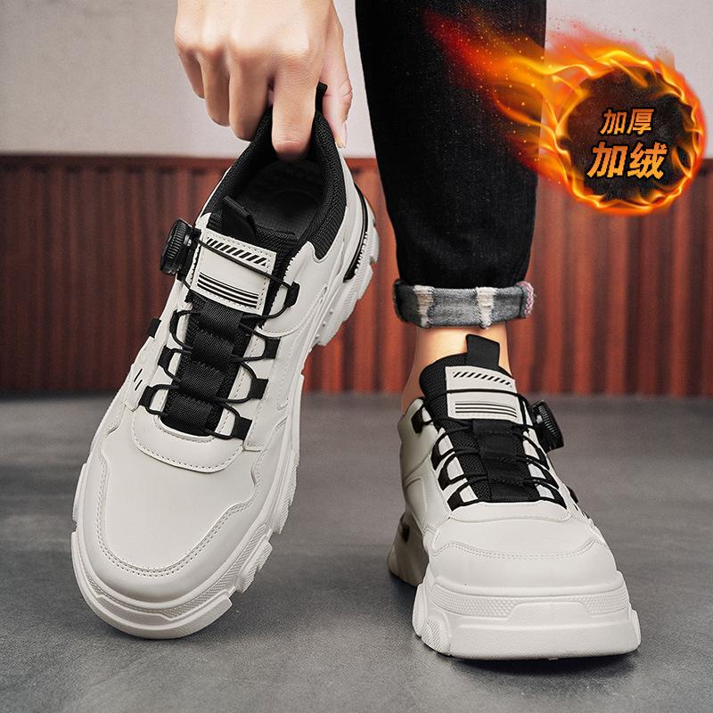 Winter new Korean outdoor sports and leisure lightweight height increase wear-resistant labor insurance cotton shoes