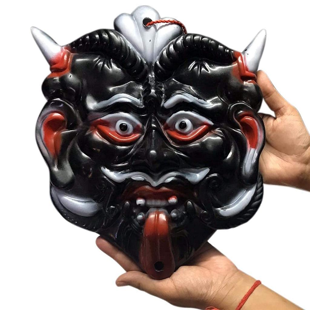 @ Evil Eye Protector Mahakal Face Plastic Mask Wall Hanging 170 Gm UKR883_60%OFF