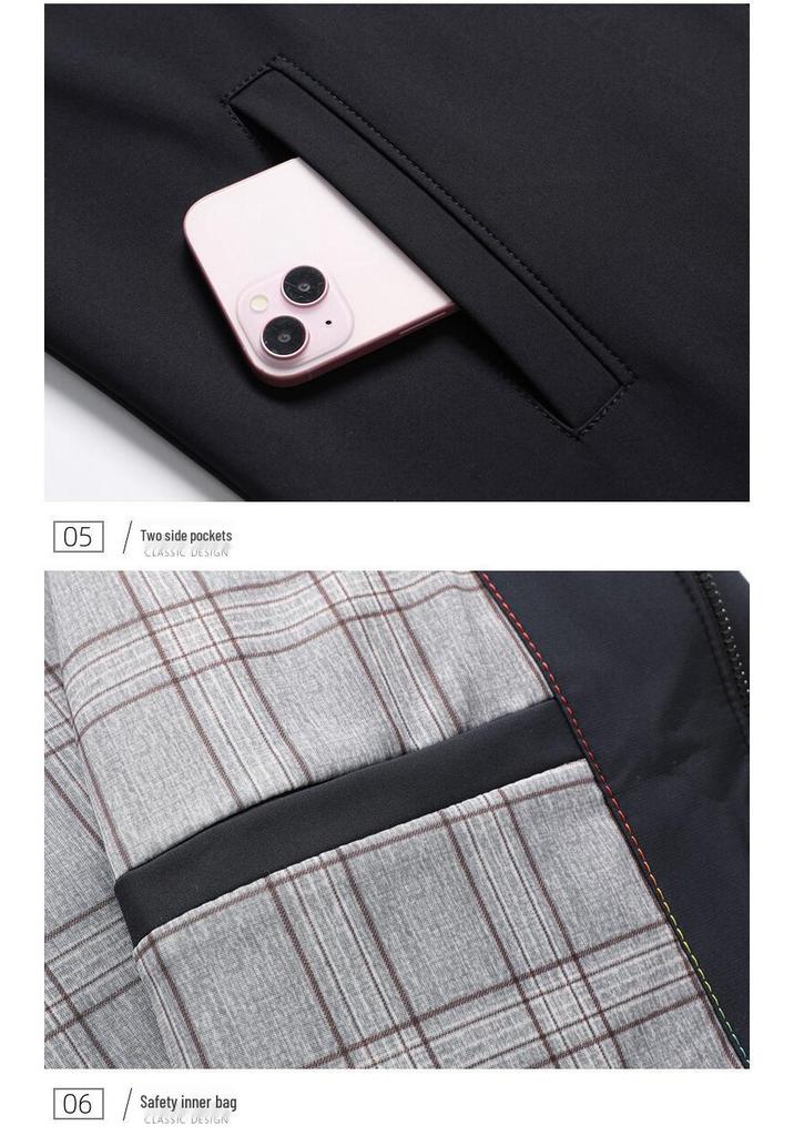 Popular Men's Spring Lapel Jacket for Middle-Aged & Elderly - Casual Dad's Coat for Civil Servants
