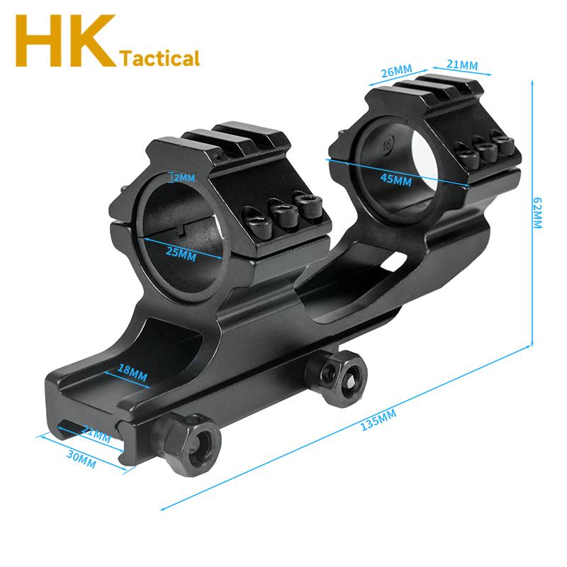Airsoft Tactical 30mm / 25.4mm Riflescope Mount Ring 21/11mm Picatinny Rail Aluminium Sight Base for Rifle Scopes Hunting Mounts