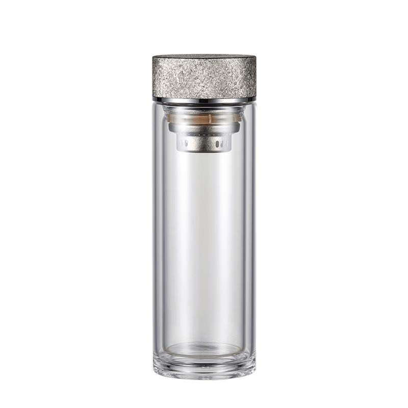 Shangqi Double-Layer Borosilicate Glass Tea Infuser Bottle